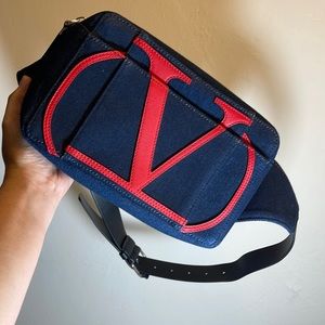 Valentino Denim Bumbag